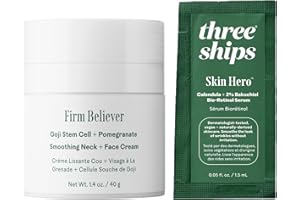 Three Ships - Firm Believer Neck + Face Cream + SkinHero Sachet Bundle | Cruelty-Free, Vegan, Paraben-Free, Sensitive Skin Sa