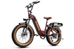 EUY Electric Bike for Adults with Peak 1500W Motor, 48V 20Ah Removable Battery Fast Ebike,Max 70Miles & 30MPH,20" x4.0 Fat Tire Commuting Electric Mountain Bike,7-Speed, Step-Thru Bicycle