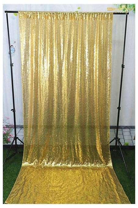 Amazon Com Sequin Backdrop Gold 10ftx10ft Photo Booth Backgrounds