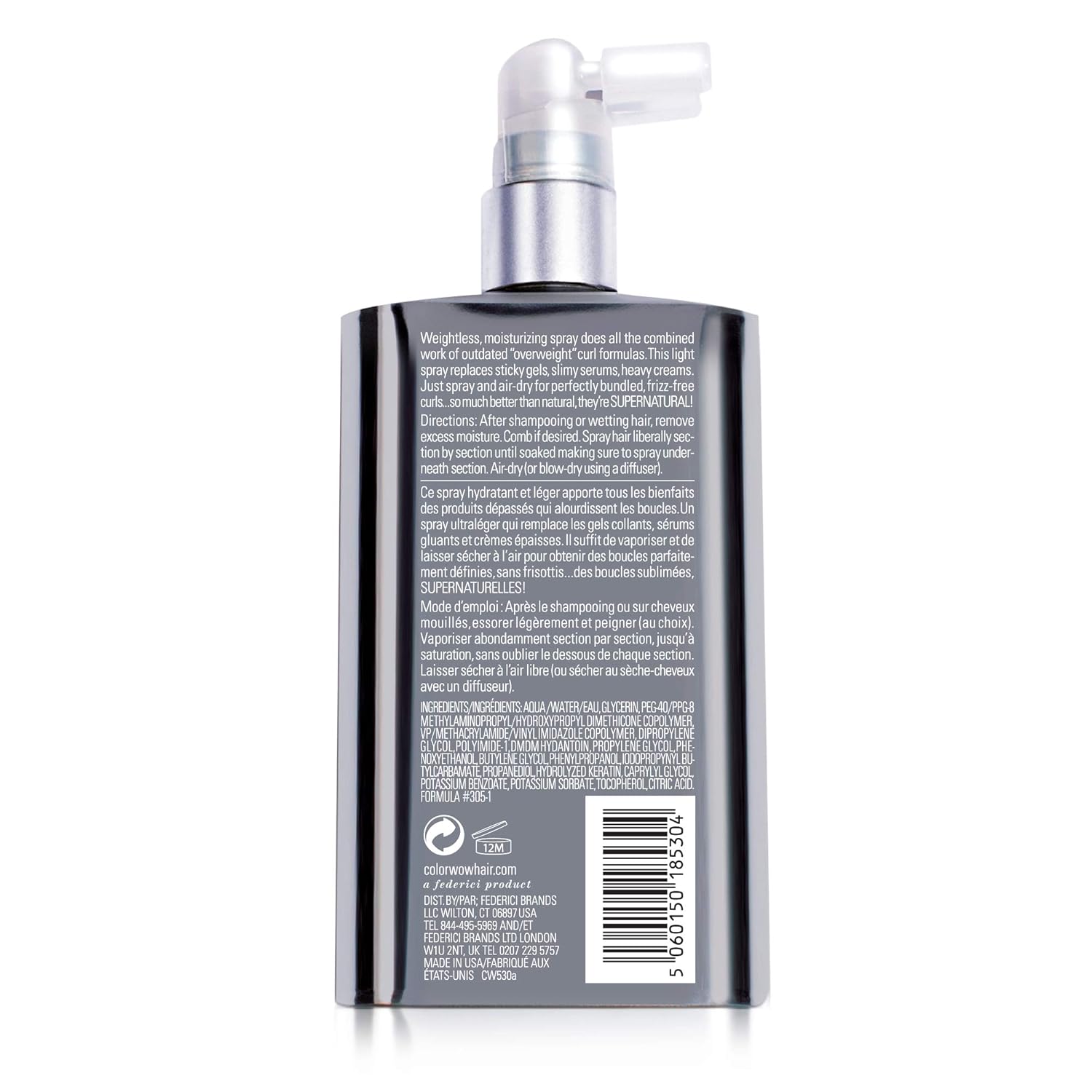 COLOR WOW Dream Coat for Curly Hair, Miracle Moisture Mist for Perfect Frizz-Free Curls, 6.7 Fl Oz: Premium Beauty