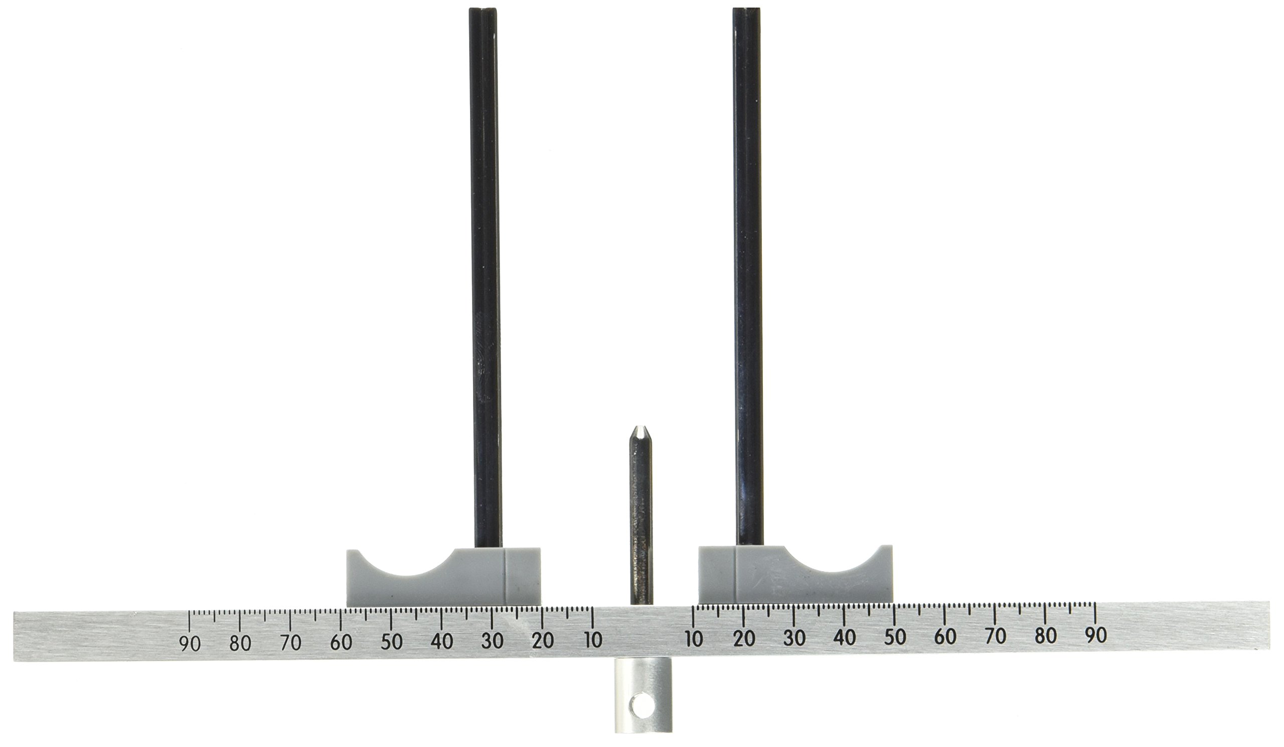 Marchesi 102204081 Cylinder Measuring Gauge for Profile Cylinder for Determining Installation Lengths Aluminium Silver Anodised