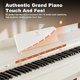 Artist Hand 88 Key Digital Piano Hammer Action with Stand White view 5