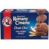 Bakers Romany Creams Chocolate Biscuits 200g (7oz) | Crunchy Coconut Chocolate Cookies | South African Snack | 1 Pack | Halal &amp; Kosher