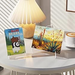 Dooiclear 5 Pack Acrylic Display Stand, Plate Stand