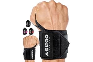 ASIPRO Wrist Straps Weightlifting for Men and Women Wrist Wraps Weightlifting for Bodybuilding & Strength Training Wrist Brac