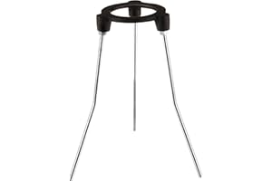 United Scientific TRS3X9 Cast Iron/Zinc Tripod Stand, 3.5" Ring OD, 9" Height