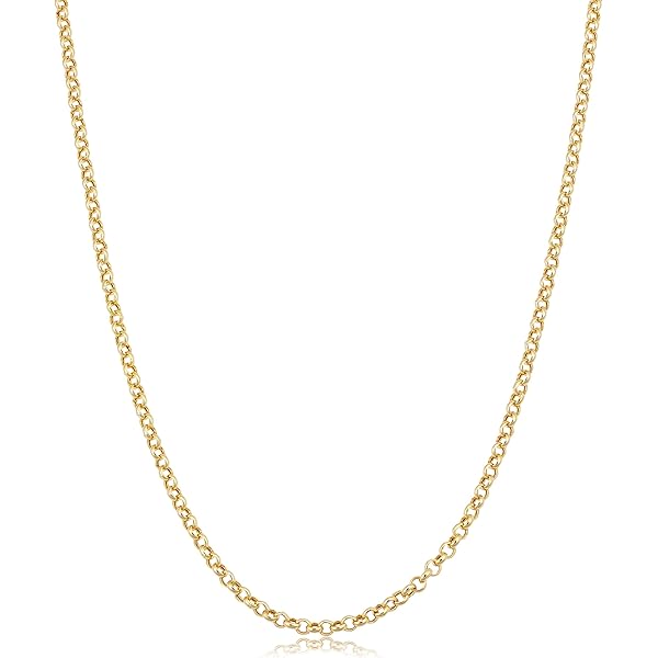 LoveBling 10k Yellow Gold 6mm RX Chain Necklace with Lobster Lock