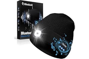 HINSHARK Gifts for Men, Stocking Stuffers for Adults Men LED Bluetooth Beanie Hat, Dad Mens Gifts for Christmas, Unique Gifts for Dad Him Husband Grandpa, Gifts for Men Who Have Everything Cool Gadgets for Men