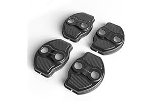 CYBERBEANS TPE Door Shock Absorber for 2017-2026 Tesla Model 3/Y Door Lock Cover Protector Anti-Rust Fits 2025 Juniper & Highland Series(4-Pack,Carbon Edition)