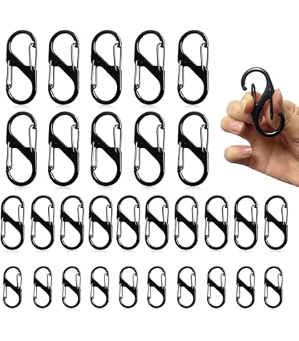 Lot De 30 Mousquetons En S – Double Ressort, 32mm, Alliage Zinc – Pour Accrocher Tout Et N’importe Quoi !