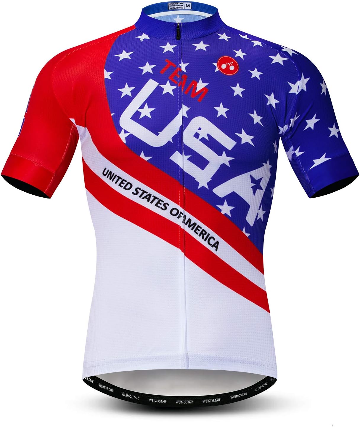 Men's Cycling Jerseys Tops Biking Shirts Short Sleeve Full Zipper Bike Clothing