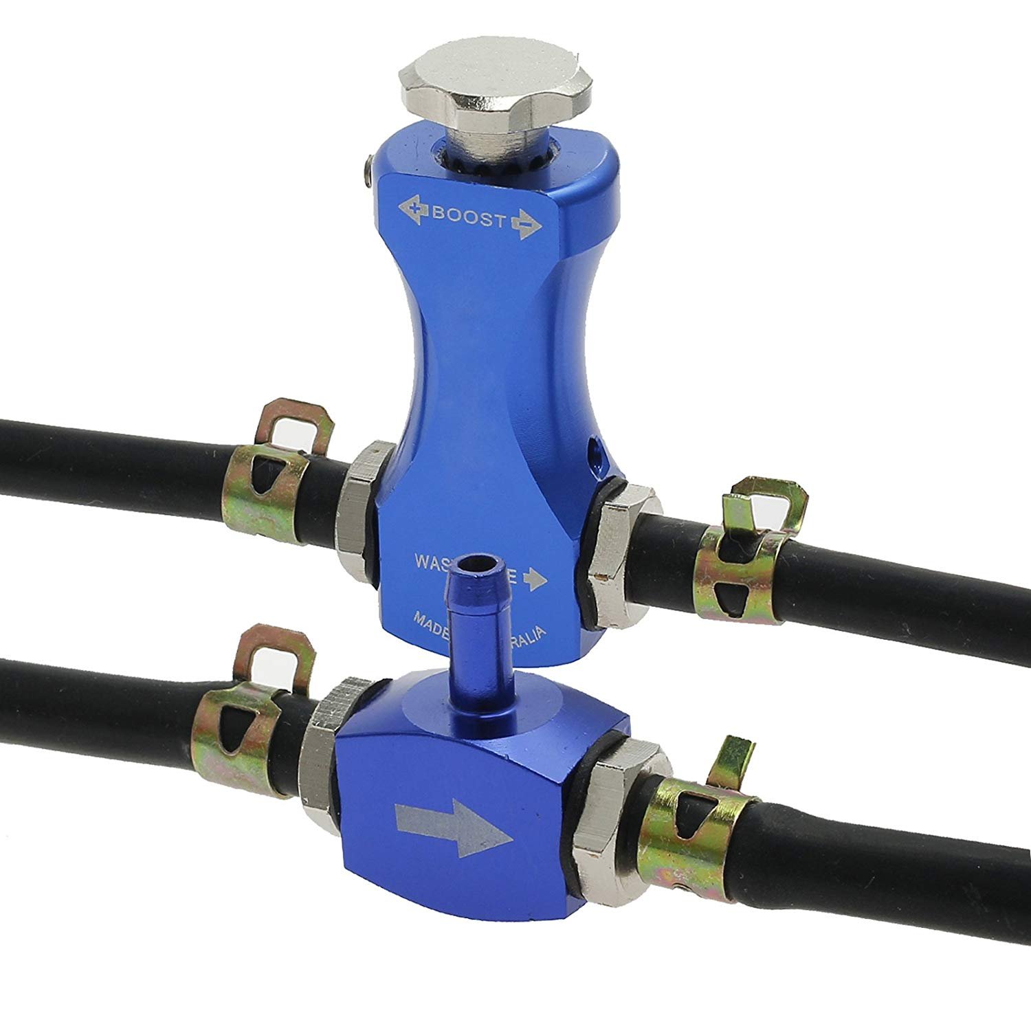 Justech Adjustable Car Manual Turbo Boost Controller Turbocharger Bilateral Valve with Mounting