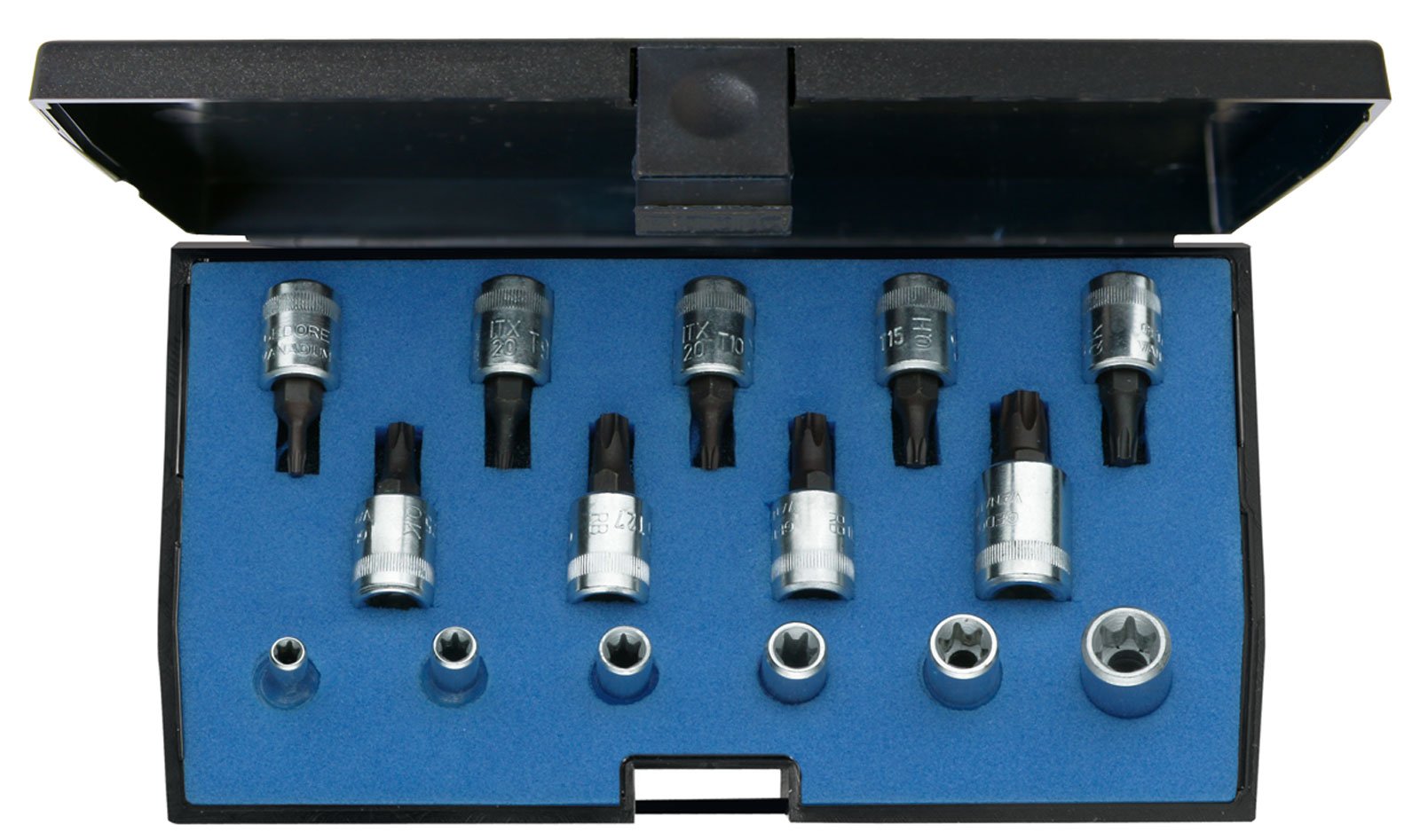 Gedore ITX20TX-015 1/4 Screwdriver Bit Socket Set - Silver (15-Piece)