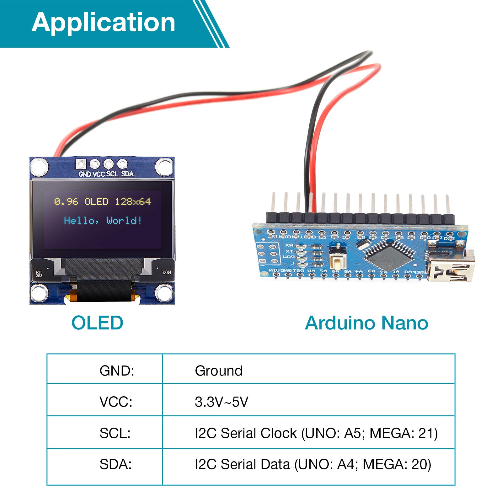 Frienda 10 Pieces I2C OLED Display Module OLED Display Screen Driver ...