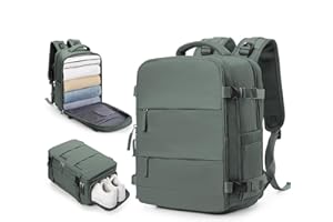 wepadre Travel Backpack Carry on Flight Approved Carry on Backpack for Airplanes Personal Item Travel Bag 18x14x8 Inches Traveling Backpack for Men Women Airback Backpack Mochila de Viaje Olive Green