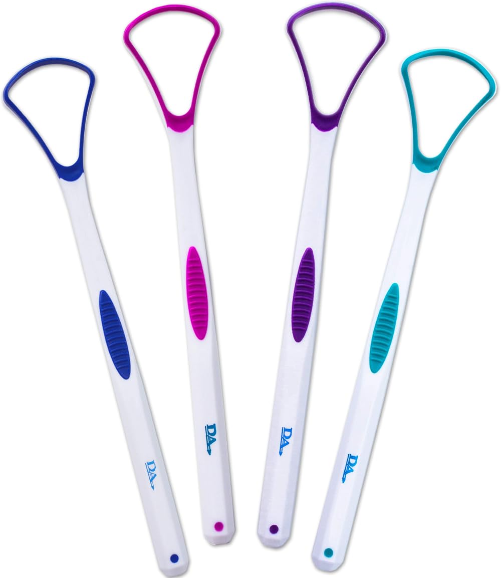 Dental Aesthetics 4 Tongue Scraper Cleaner - Soft Silicone Heads