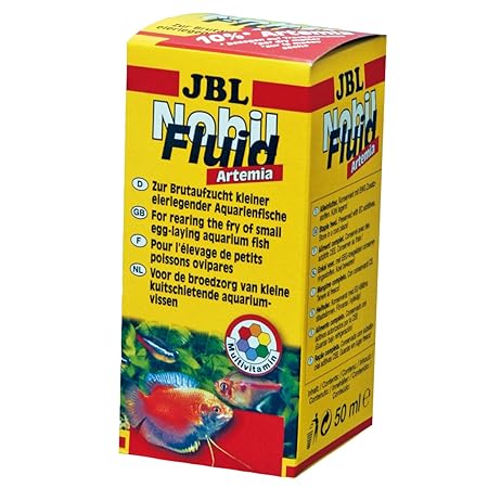 JBL NobilFluid Artemia 30881 Aufzuchtfutter für Jungfische eierlegender Aquarienfische, Fluid 50 ml