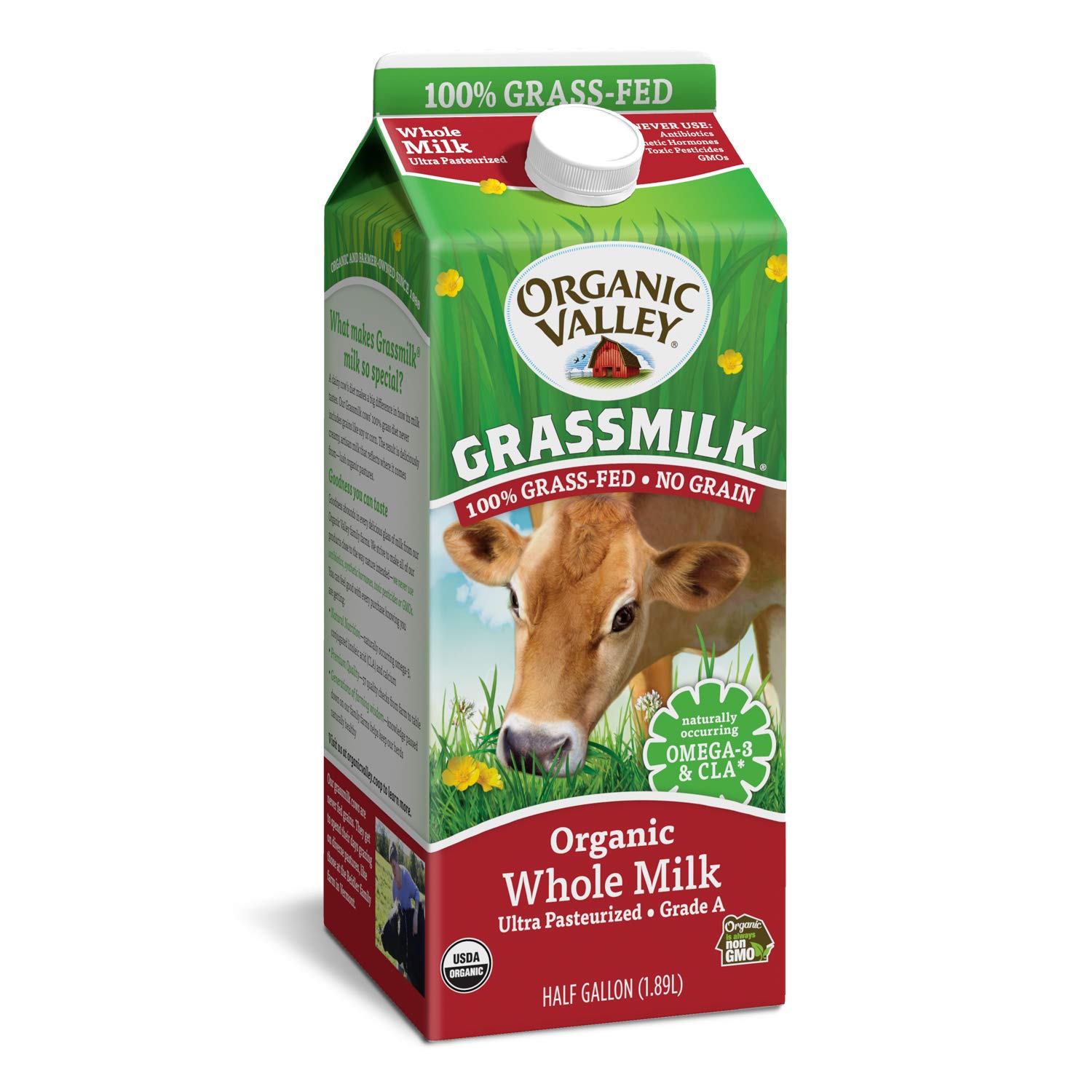 Organic Valley Grassmilk, 100 Grass Fed Organic Whole