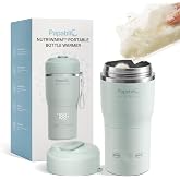 Papablic [2026 NEW Upgraded] NutriWarm&trade; Portable Bottle Warmer | Nutri &amp; Quick Dual Modes, 2X Faster Heating, Gentle Warming for Refrigerated &amp; Frozen Baby Milk, Built-in Sterilizer