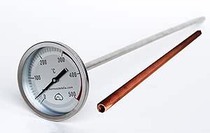 Pirómetro Profesional Extra-Largo para Horno, 50cm, con Vaina de