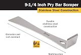 Titan 9-1/4 inch Multi-Purpose Pry Bar Stainless Steel Nail Puller Scraper view 2