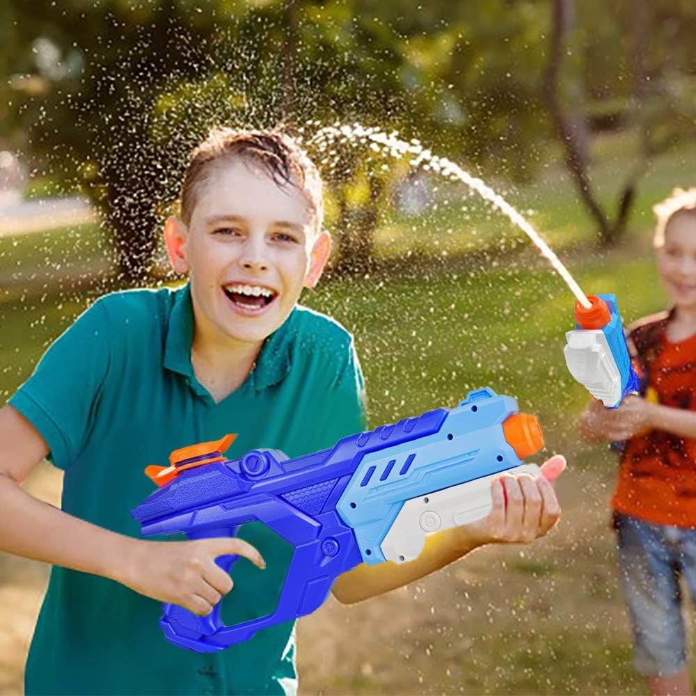 Quanquer Water Guns for Kids, 3 Pack Super Water Blaster Soaker Squirt Guns 600CC High Capacity Summer Swimming Pool Beach Party Favors Water Outdoor Fighting Toy for Kids Adults Boy Girl: Toys & Games