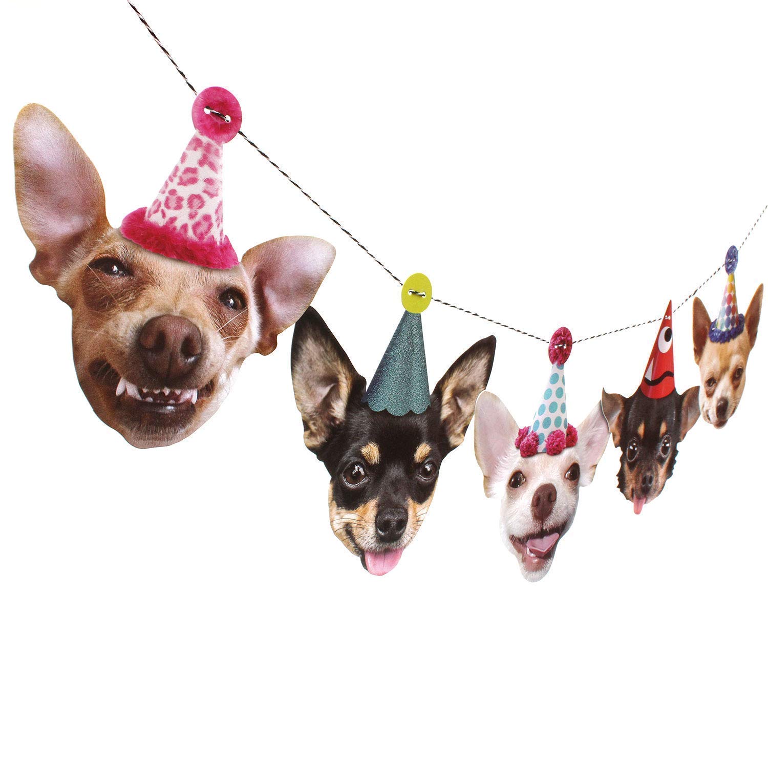 Chihuahua Birthday Garland, dog party decoration banner