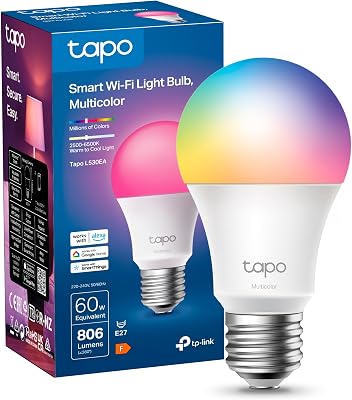 L530EA - Lâmpada Smart WiFi, 8,7 W 806 lm, poupança de energia, E27
