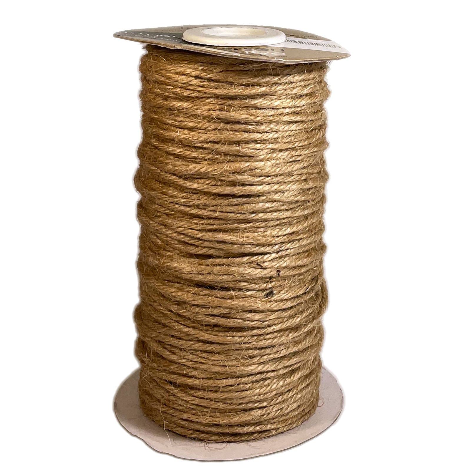 Vaessen Creative Jute Twine, Kraft Brown, 100 m x 2 mm, for Gift Wrapping, Decorating, Floral Arrangements and Papercrafts