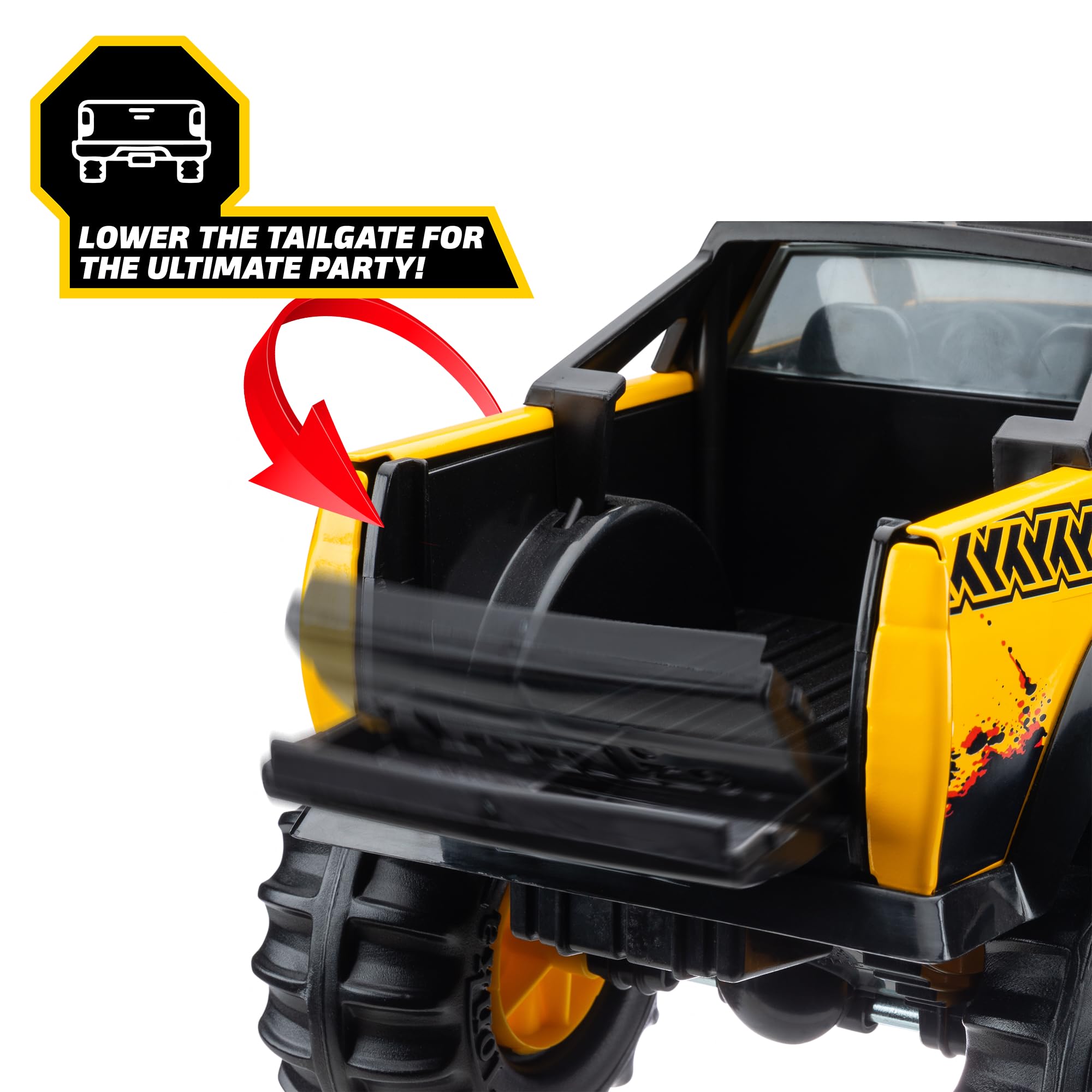 Tonka Steel Classics 4x4 Pickup Truck - Made with Steel & Sturdy Plastic, Yellow Toy Construction Truck, Boys and Girls, Kids, Toddlers, Ages 3+