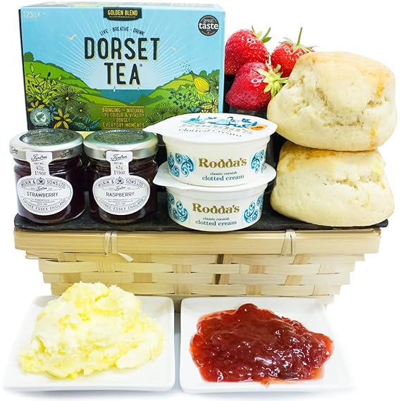 TEA FOR TWO CREAM TEA HAMPER Exclusive Cream Tea Hampers with Scones