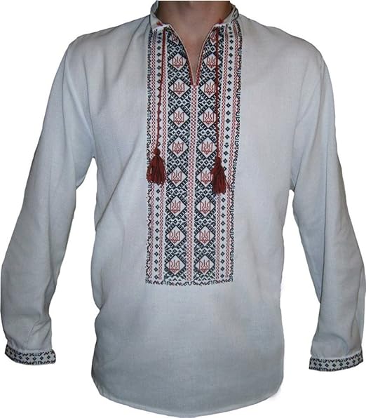 Traditional Ukrainian Embroidered Shirt for Men The Right Sector
