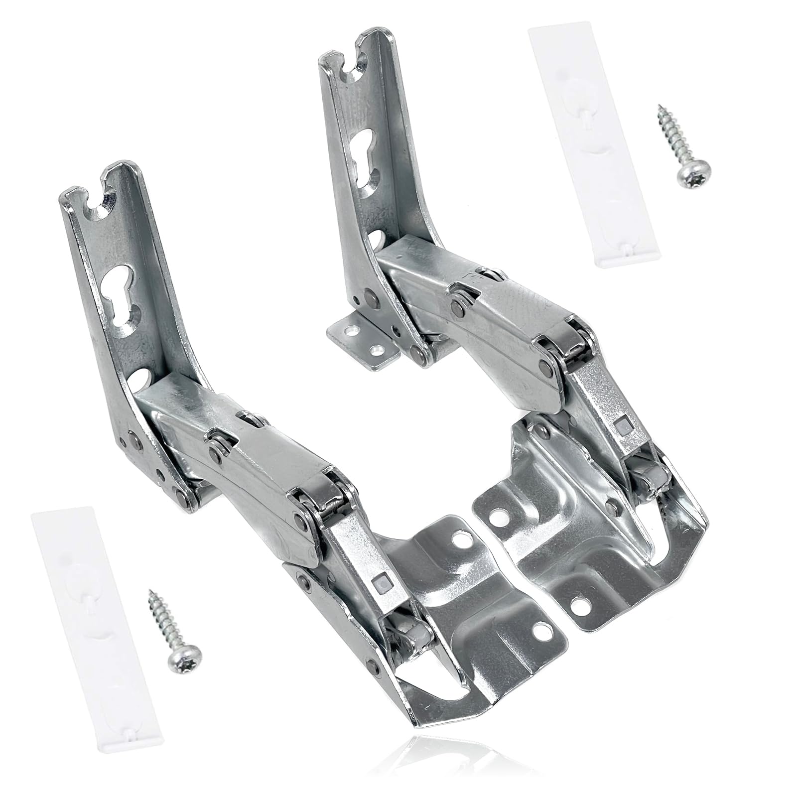SPARES2GO Integrated Door Hinges Fits Hettich Type Fridge Freezer Set (Left & Right Hinges with Codes: 3306 3702 3307 3703 5.0 41.5)