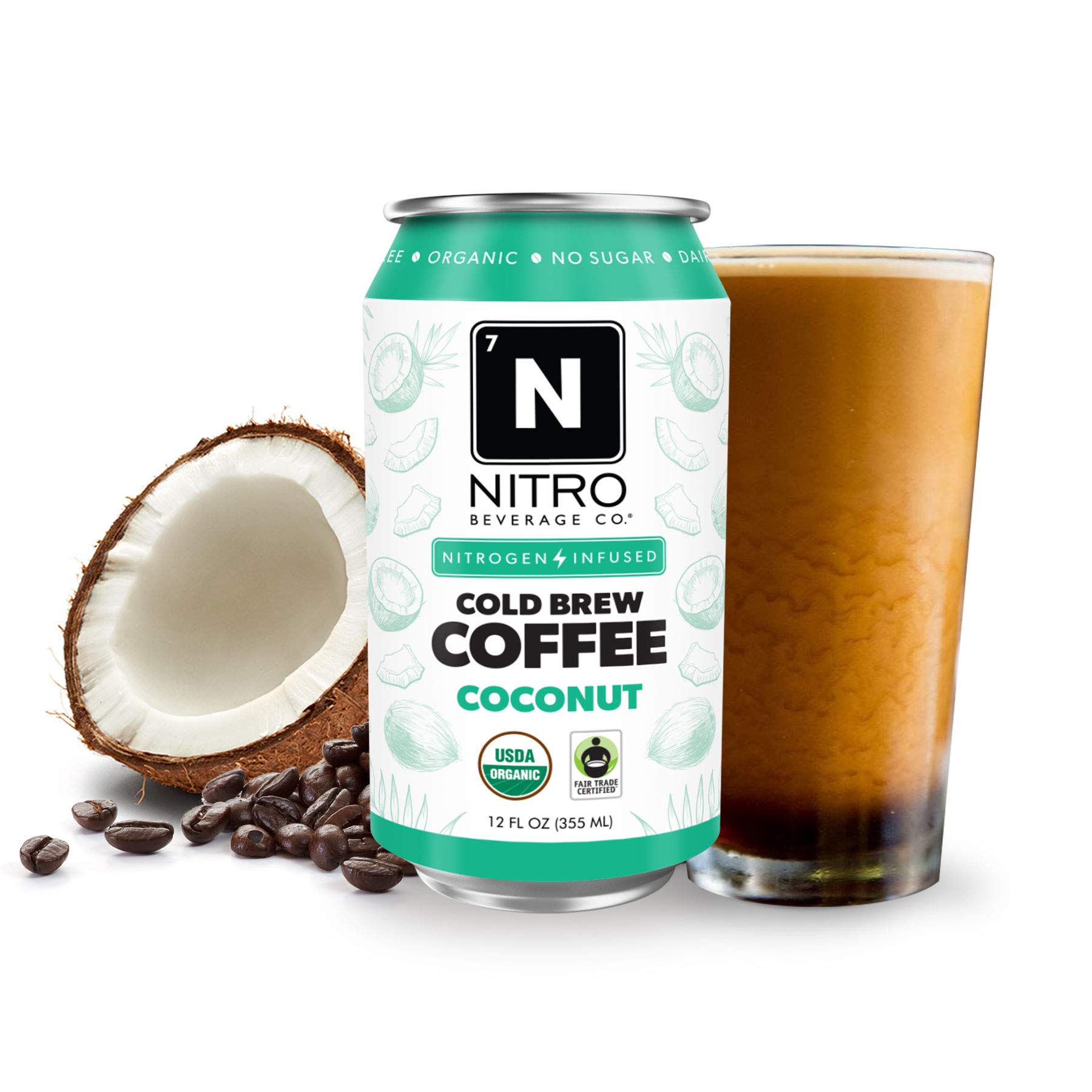 NITRO Beverage Co. 12Pack (12 fl oz) Coconut NITRO Cold Brew