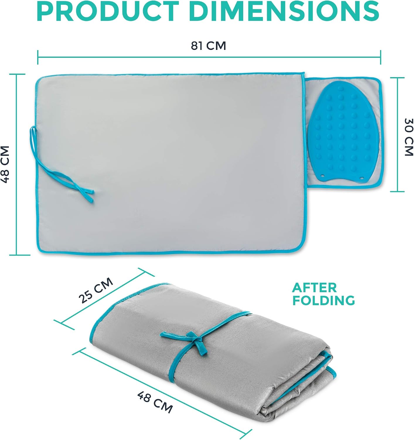 LIVIVO Travel Iron Mat with Silicone Iron Rest Pad - Image 4