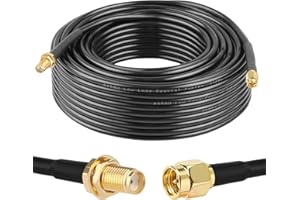 XRDS -RF SMA Cable, SMA Male to SMA Female Cables 75 FT RG58 SMA Extension Cable for SDR Equipment Antenna Ham Radio,3G 4G LTE Antenna,ADS-B,GPS and etc