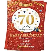 Mcduldul Funny 70th Birthday Card Gifts for Women Men | Best Gifts for 70 Year Old Woman Man