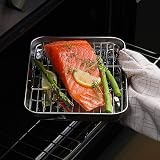 HaWare 8-Piece Stainless Steel Baking Tray Set with Racks 4 Pans 4 Racks view 5