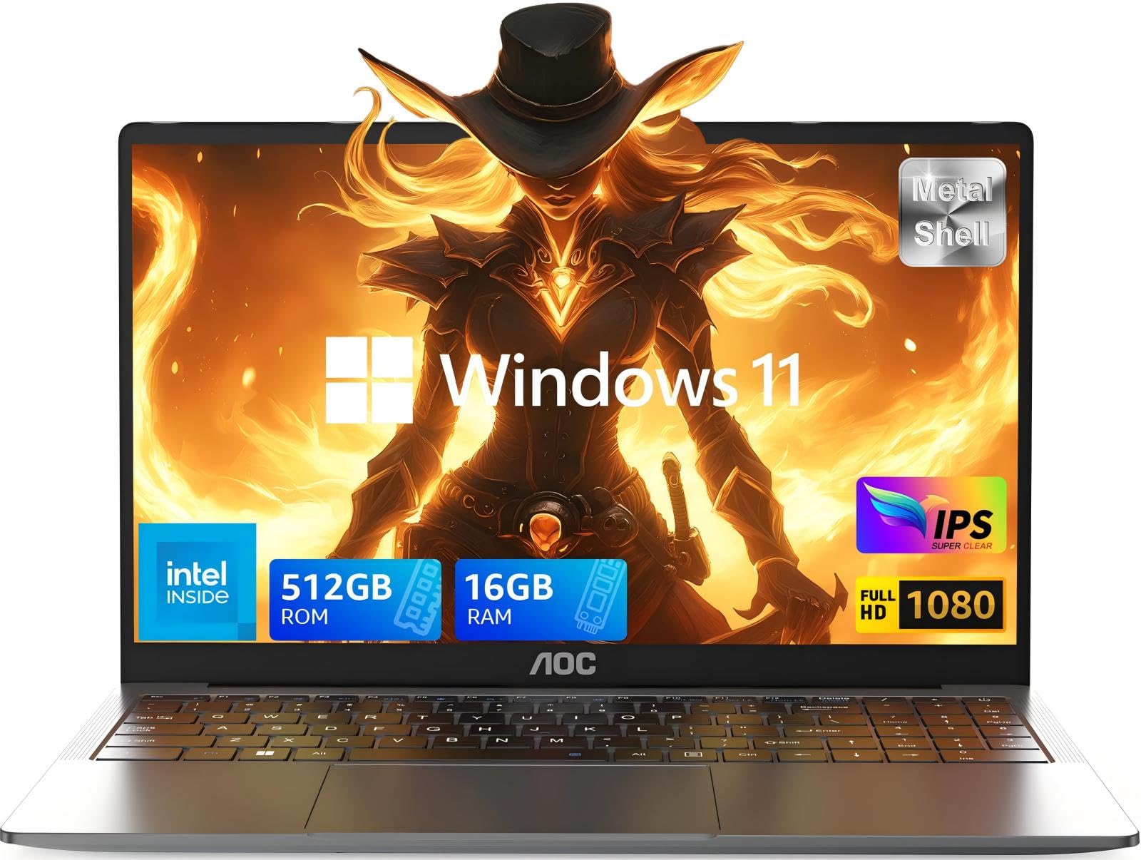 AOC Laptop Computer 15.6 Inch FHD Screen Laptop