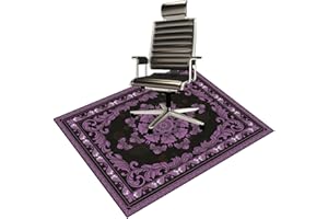 BYINGWD Office Chair Mat Chair Mat for Hardwood Floor Desk Floor Mat for Office Chair Computer Chair Mat, Computer Gaming Chair Mat (Purple, 36“x48”)