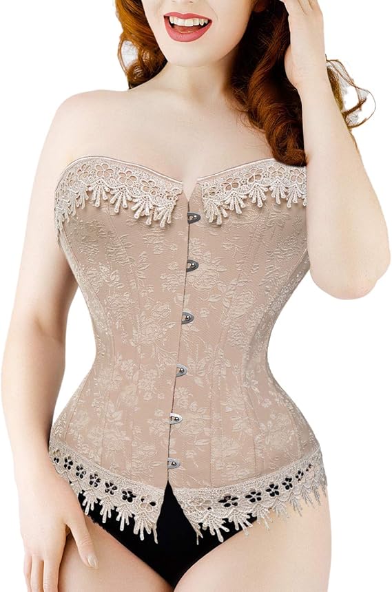 Corsé Top Lencería Bustier Mujer Correa De Hombro Medieval Nupcial Tallas Grandes Negro, Negro, Púrpura, XXS