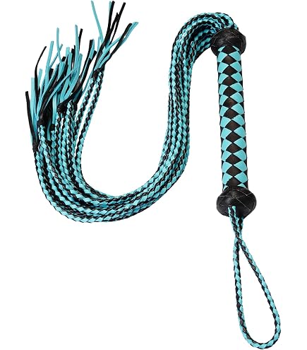 Flogger In Pelle E Gomma Pesante Per Addestramento Cavalli - Strumento Robusto Tipo Thuddy