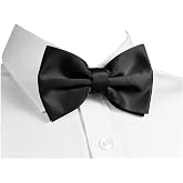 trilece Bow Ties for Men - Men's Solid Pretied Bowties for Formal Wear - Adjustable Bow Tie - Bow ties for Woman