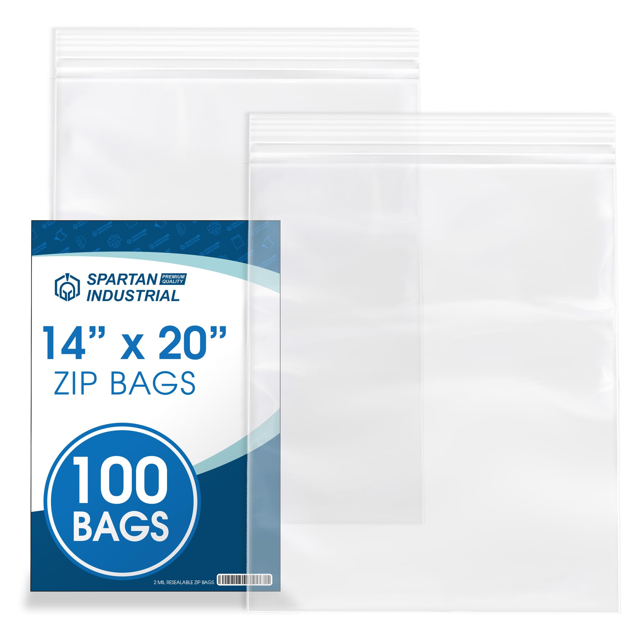 thumbnail image 2 of Heavy Duty 4Mil Clear Reclosable Zipper Bags - Top Lock Zip Seal, Multiple Sizes 2 of 4