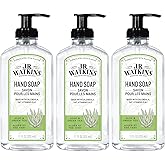J.R. Watkins Gel Hand Soap, 3 Pack of 11 Fl Oz, Aloe & Green Tea