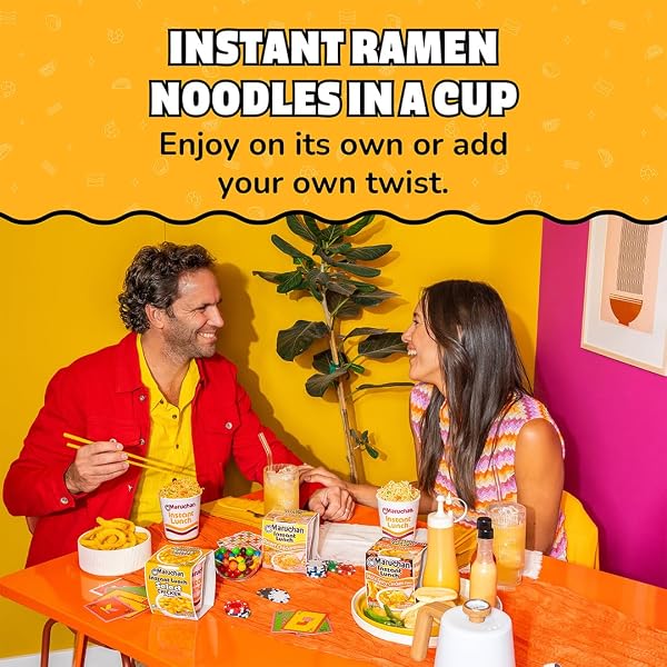 MARUCHAN INSTANT LUNCH RAMEN NOODLES, HOT & SPICY CHICKEN FLAVOR – JAPANESE-STYLE INSTANT NOODLE SOUP, EASY MEAL READY IN 3 MINUTES – 2.25 OZ. (12 PACK)