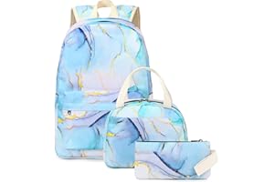BTOOP School Backpacks for Teen Girls Bookbags Lightweight Canvas Backpack Schoolbag Set