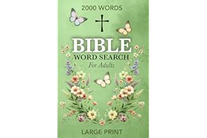 Bible Word Search Large Print: Inspiring Christian Wordfind Puzzles for Adults, Women, and Seniors.