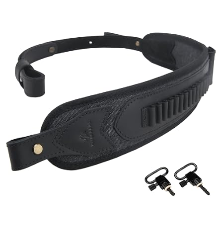Leather Buttstock Ammo Holder For .22LR, .22 Mag, .17 HMR – Cheek Rest Pouch