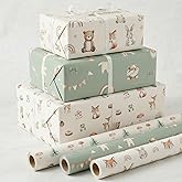 ZICOTO Beautiful Gift Wrapping Paper Rolls for Baby Shower - Cute Set of 3 | Quality 17 X 120 in Rolls for Birthdays and Baby Showers - Add a Touch of Magic to Every Gift You Wrap